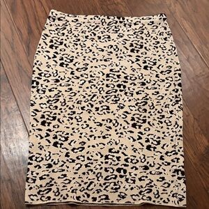 RACHEL Rachel Roy Leopard Print Pencil Skirt